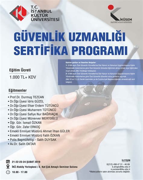 Özel Güvenlik ve Koruma Eğitim Programları